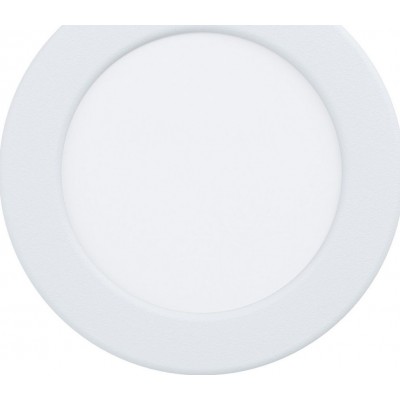 Recessed lighting Eglo Fueva 5 Round Shape Ø 11 cm. Living room, kitchen and bathroom. Modern Style. Steel and plastic. White Color