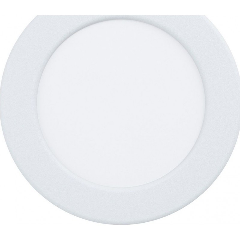 11,95 € Free Shipping | Recessed lighting Eglo Fueva 5 Round Shape Ø 11 cm. Living room, kitchen and bathroom. Modern Style. Steel and plastic. White Color