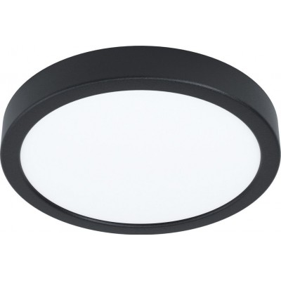 26,95 € Free Shipping | Indoor ceiling light Eglo Fueva 5 Round Shape Ø 21 cm. Kitchen, lobby and bathroom. Modern Style. Steel and plastic. White and black Color