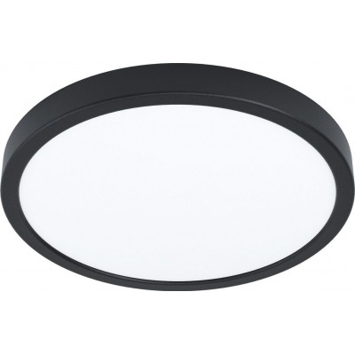 36,95 € Free Shipping | Indoor ceiling light Eglo Fueva 5 Round Shape Ø 28 cm. Kitchen, lobby and bathroom. Modern Style. Steel and plastic. White and black Color