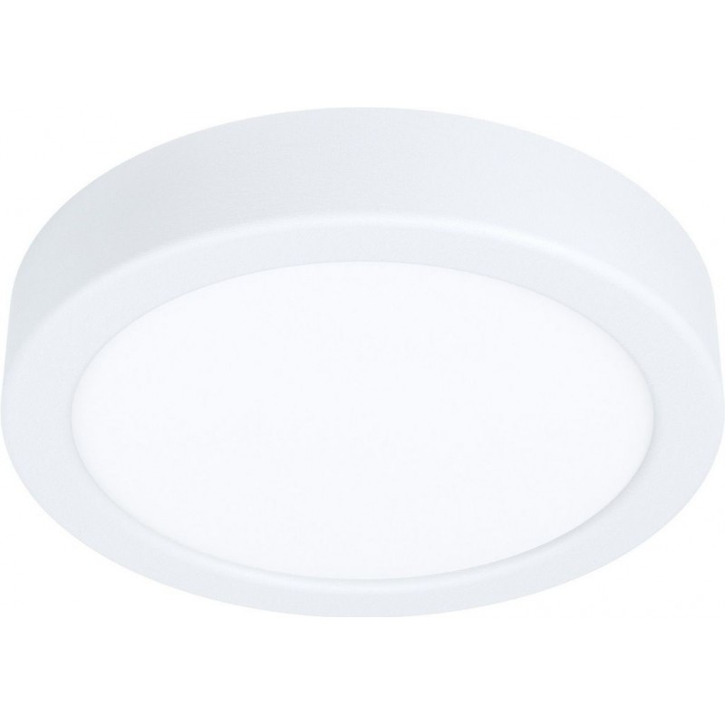 17,95 € Free Shipping | Indoor ceiling light Eglo Fueva 5 Round Shape Ø 16 cm. Kitchen, lobby and bathroom. Modern Style. Steel and plastic. White Color