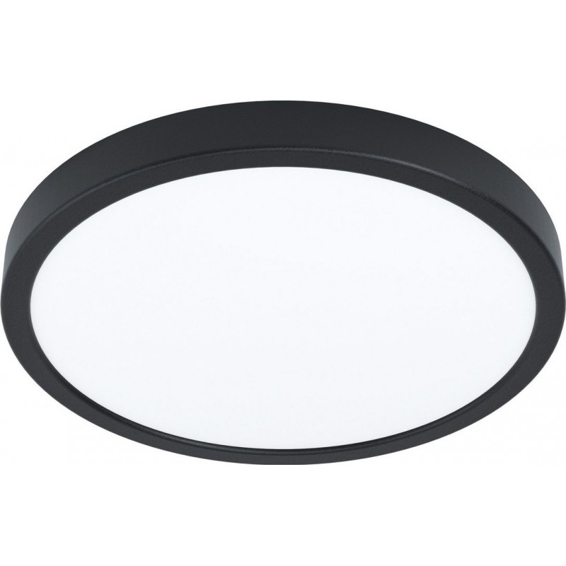 41,95 € Free Shipping | Indoor ceiling light Eglo Fueva 5 Round Shape Ø 28 cm. Kitchen and bathroom. Modern Style. Steel and Plastic. White and black Color