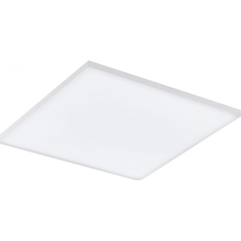159,95 € 免费送货 | LED面板 Eglo Turcona C LED 正方形 形状 45×45 cm. 客厅, 厨房 和 饭厅. 现代的 风格. 钢, 铝 和 塑料. 白色的 颜色