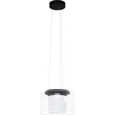 295,95 € Envoi gratuit | Lampe à suspension Eglo Briaglia C 2700K Lumière très chaude. Ø 40 cm. Acier et verre. Couleur blanc et noir