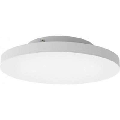 Indoor ceiling light Eglo Turcona C Round Shape Ø 45 cm. Ceiling light Kitchen and bathroom. Modern Style. Steel, Aluminum and Plastic. White Color