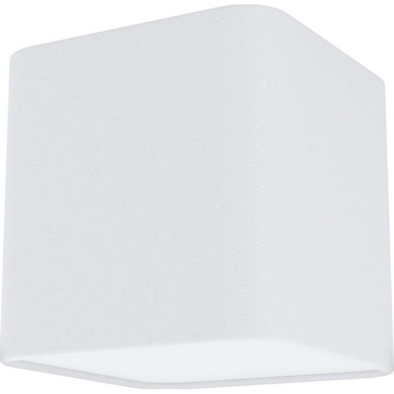 29,95 € Envío gratis | Lámpara de techo Eglo Posaderra 15×14 cm. Lámpara de techo Acero, Plástico y Textil. Color blanco