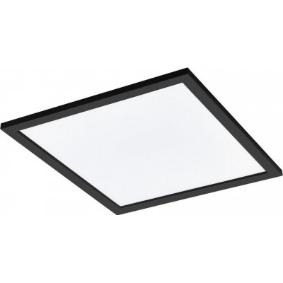 139,95 € Free Shipping | LED panel Eglo Salobrena C LED 45×45 cm. Aluminum and plastic. White and black Color