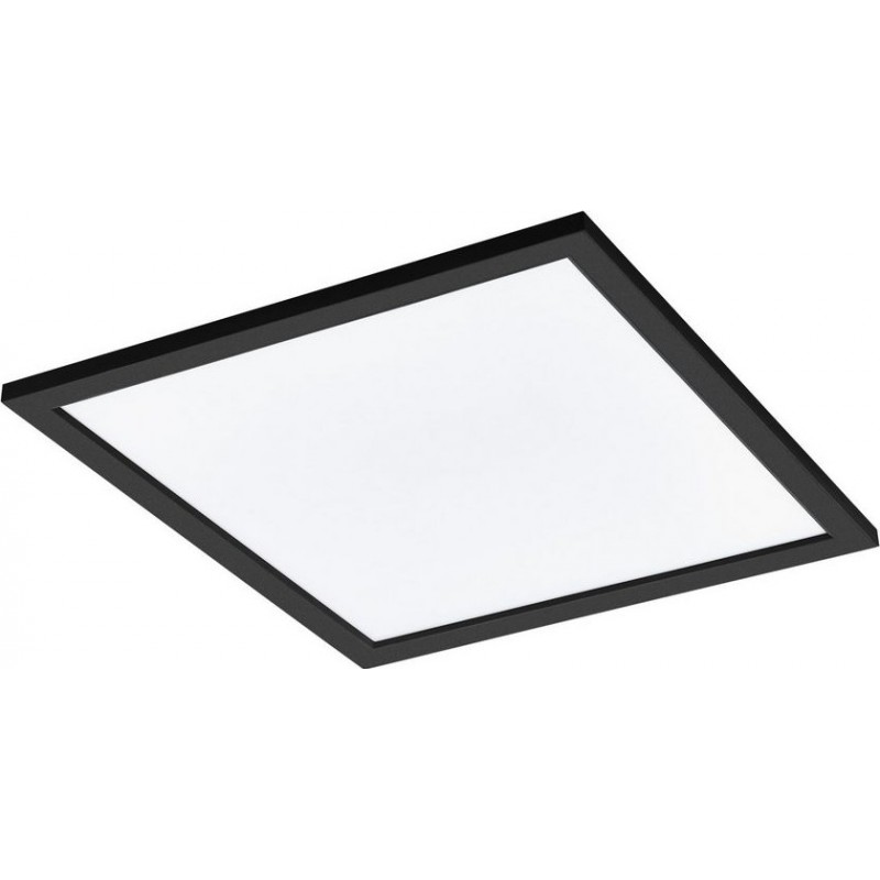 139,95 € Envío gratis | Panel LED Eglo Salobrena C LED Forma Cuadrada 45×45 cm. Salón, comedor y dormitorio. Estilo moderno. Aluminio y Plástico. Color blanco y negro