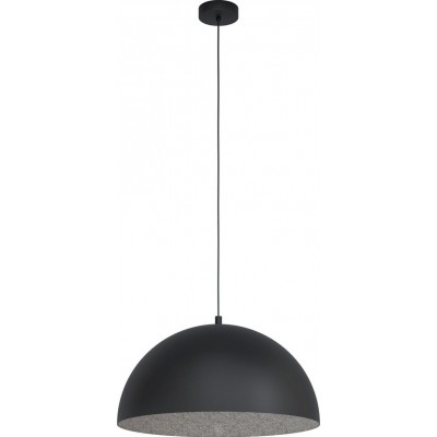 Lampada a sospensione Eglo Gaetano 1 Forma Sferica Ø 53 cm. Soggiorno e sala da pranzo. Stile moderno e design. Acciaio. Colore grigio e nero