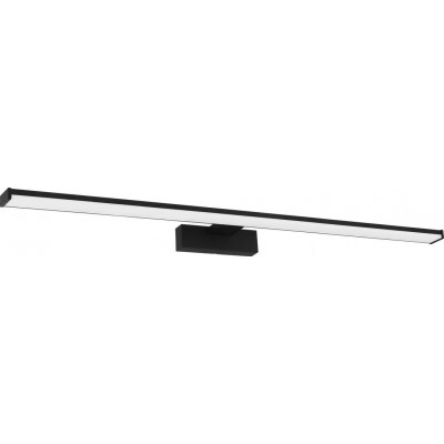 Iluminação de móveis Eglo Pandella 1 Forma Alongada 78×4 cm. Lâmpada de espelho Quarto, salão e banheiro. Estilo moderno, projeto e frio. Alumínio e Plástico. Cor branco e preto