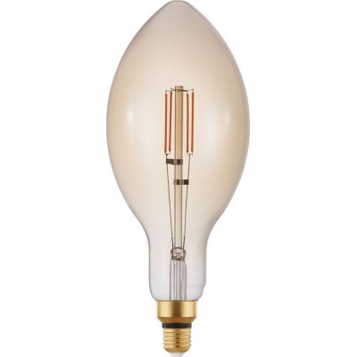 34,95 € Free Shipping | LED light bulb Eglo 4W E27 LED E140 2200K Very warm light. Oval Shape Ø 14 cm