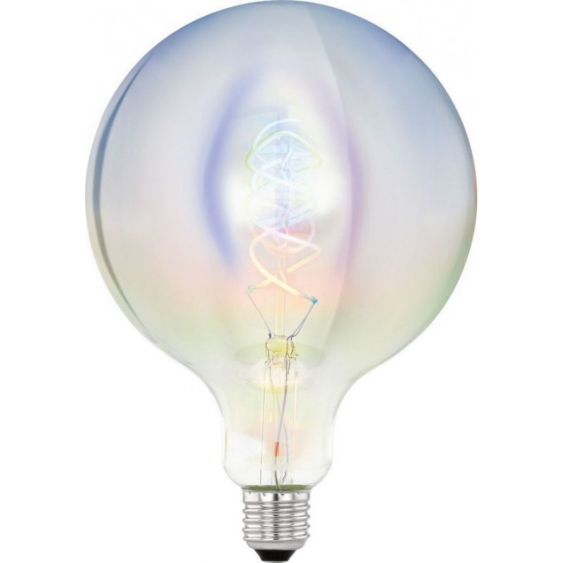 24,95 € Free Shipping | LED light bulb Eglo Big Size 3W E27 LED 2200K Very warm light. Spherical Shape Ø 15 cm
