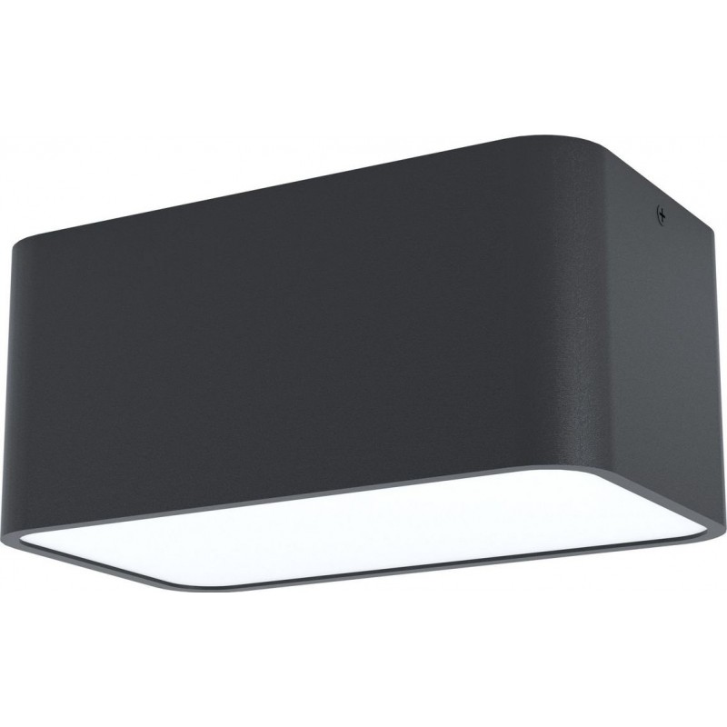51,95 € Free Shipping | Ceiling lamp Eglo Grimasola Cubic Shape 24×14 cm. Kitchen, lobby and bathroom. Modern Style. Steel, Aluminum and Plastic. White and black Color