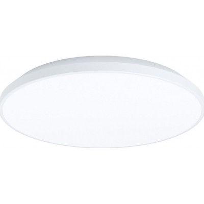 47,95 € Free Shipping | Indoor ceiling light Eglo Crespillo Round Shape Ø 31 cm. Kitchen, lobby and bathroom. Modern Style. Steel and plastic. White Color