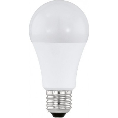 Bombilla LED Eglo 10W E27 LED A60 2700K Luz muy cálida. Forma Ovalada Ø 6 cm
