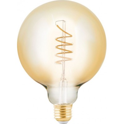 LED電球 Eglo 4W E27 LED G125 2200K とても暖かい光. 球状 形状 Ø 12 cm