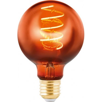 12,95 € Free Shipping | LED light bulb Eglo 4W E27 LED G80 2000K Very warm light. Spherical Shape Ø 8 cm