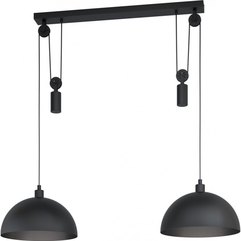 238,95 € Spedizione Gratuita | Lampada a sospensione Eglo Winkworth 1 Forma Estesa 118×110 cm. Soggiorno, cucina e sala da pranzo. Stile moderno. Acciaio. Colore nero