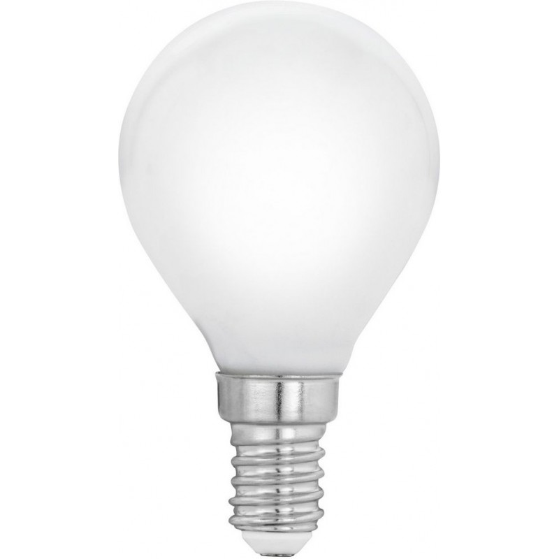 6,95 € Free Shipping | LED light bulb Eglo 5W E14 LED P45 2700K Very warm light. Spherical Shape Ø 4 cm