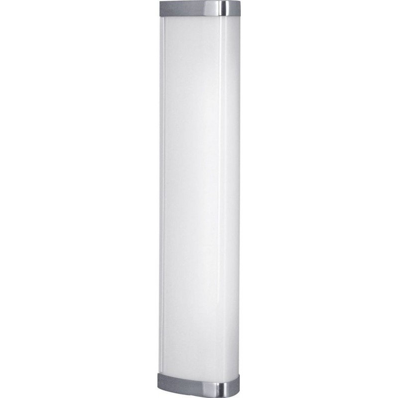 98,95 € Free Shipping | Outdoor lamp Eglo Gita 1 Extended Shape 35×8 cm. Wall and ceiling lamp Lobby, stairs and terrace. Modern and design Style. Metal casting and plastic. White, plated chrome and silver Color