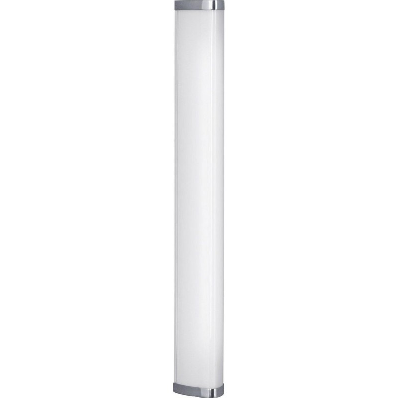 89,95 € 送料無料 | 屋外ランプ Eglo Gita 1 細長い 形状 60×8 cm. 壁と天井のランプ ロビー, 階段 そして テラス. モダン そして 設計 スタイル. 金属 そして プラスチック. 白い, メッキクローム そして 銀 カラー