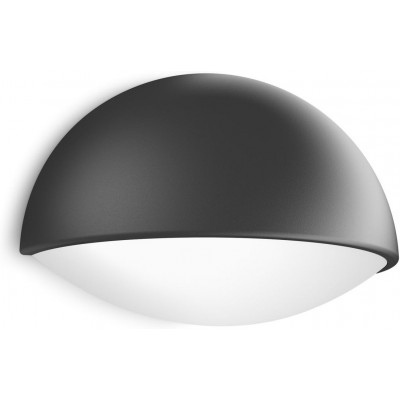 27,95 € Free Shipping | Outdoor wall light Philips Dust 3W Spherical Shape 18×12 cm. Wall light Terrace and garden. Modern Style. Anthracite Color