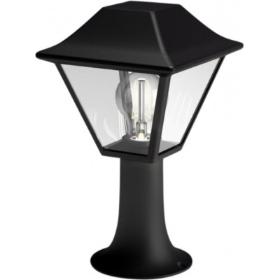 27,95 € Free Shipping | Luminous beacon Philips Alpenglow Pyramidal Shape 30×17 cm. Wall / Pedestal Terrace and garden. Vintage Style. Black Color