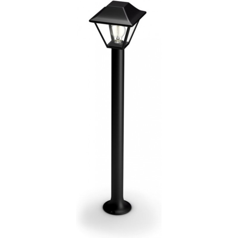 43,95 € Free Shipping | Luminous beacon Philips Alpenglow Pyramidal Shape 90×17 cm. Wall / Pedestal Terrace and garden. Vintage Style. Black Color