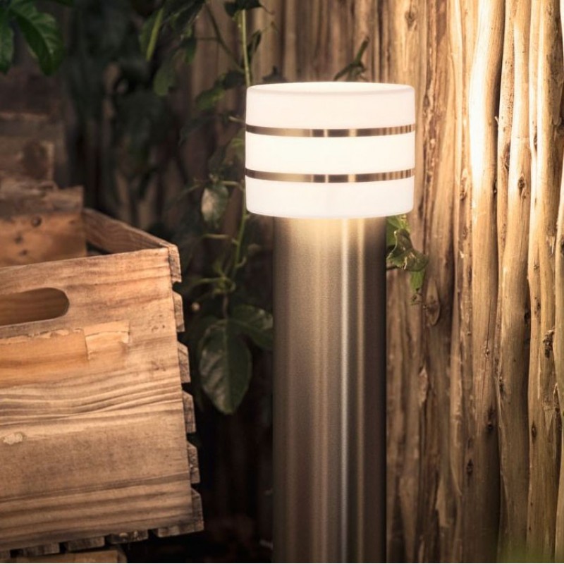 127,95 € Free Shipping | Luminous beacon Philips Tuar 9W 2700K Very warm light. Cylindrical Shape 77×15 cm. Outdoor pole. Direct mains power supply. Smart control with Hue Bridge Terrace and garden. Modern Style