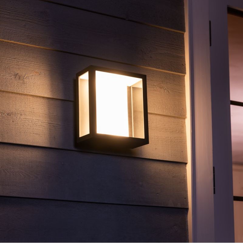 164,95 € Free Shipping | Outdoor wall light Philips Impress 16W Cubic Shape 24×19 cm. Apply mural. Direct power supply Terrace and garden. Sophisticated Style