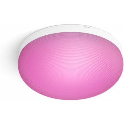 Indoor ceiling light Philips Flourish 32W Round Shape 36×36 cm. Integrated LED. Bluetooth Control with Smartphone App or Voice Living room and bedroom. Modern and design Style