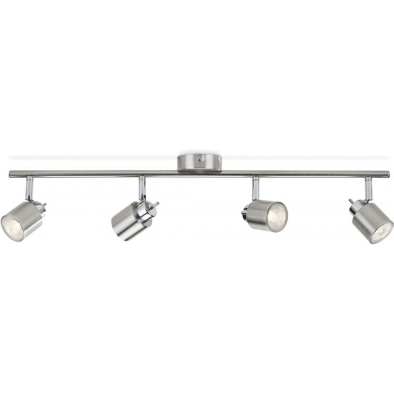 41,95 € Free Shipping | Indoor spotlight Philips Meranti Extended Shape 69×16 cm. Living room, dining room and store. Sophisticated Style. Plated chrome Color