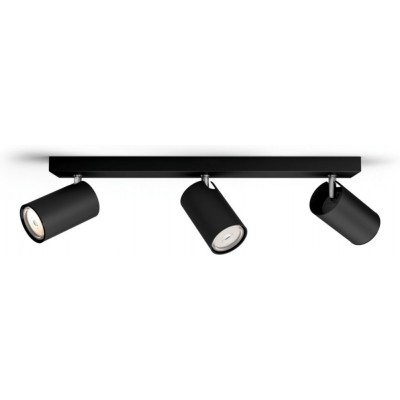 49,95 € Envío gratis | Foco para interior Philips Kosipo 44×12 cm. Foco compacto. Proyector orientable Color negro