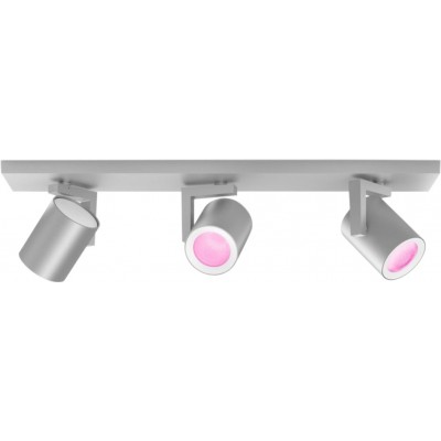 263,95 € Envoi gratuit | Projecteur d'intérieur Philips Argenta 16.5W 48×13 cm. Triple foyer. Comprend des ampoules LED. Contrôle Bluetooth avec application smartphone ou voix