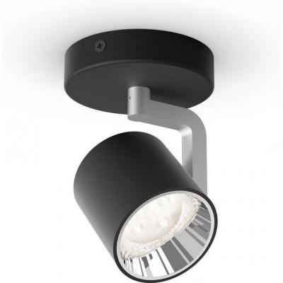 Внутренний точечный светильник Philips Byrl 4.5W Цилиндрический Форма 16×11 cm. Прожектор одиночный светодиодный. Три настройки освещения. Работает с существующим переключателем Гостинная, спальная комната и лобби. Современный Стиль