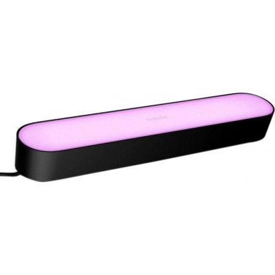 85,95 € Free Shipping | Decorative lighting Philips Play 25×4 cm. Light bar. Integrated LED. Smart control with Hue Bridge Black Color