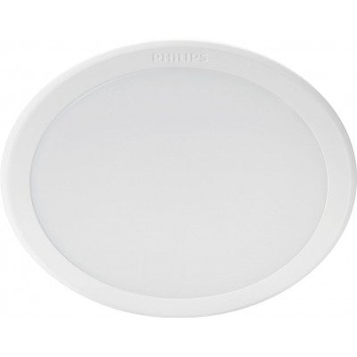 Recessed lighting Philips Meson 12.5W Round Shape Ø 14 cm. Downlight Lobby, bathroom and store. Classic Style. White Color