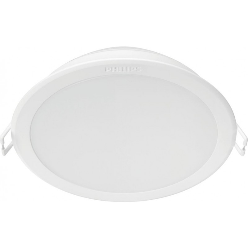 5,95 € Free Shipping | Recessed lighting Philips Meson 12.5W Round Shape Ø 14 cm. Downlight Lobby, bathroom and store. Classic Style. White Color