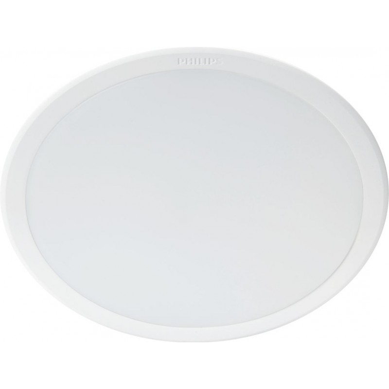 8,95 € Free Shipping | Recessed lighting Philips Meson 20W Round Shape Ø 19 cm. Downlight Kitchen, bathroom and hall. Classic Style. White Color