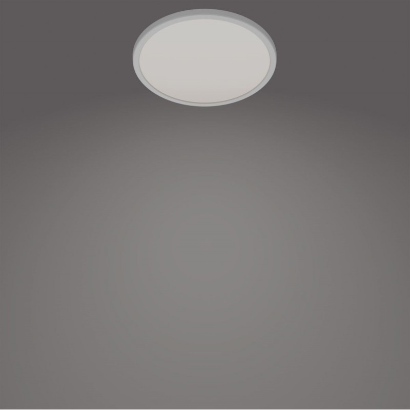 43,95 € Free Shipping | Indoor ceiling light Philips CL550 18W Round Shape Ø 30 cm. Dimmable Kitchen and hall. Modern Style. White Color