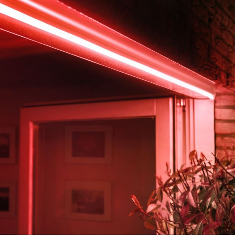 127,95 € Free Shipping | LED strip and hose Philips Hue White & Color Ambiance 19W 199×2 cm. Outdoor light strip. RGB Multicolor LED. 2 meters. Includes power supply