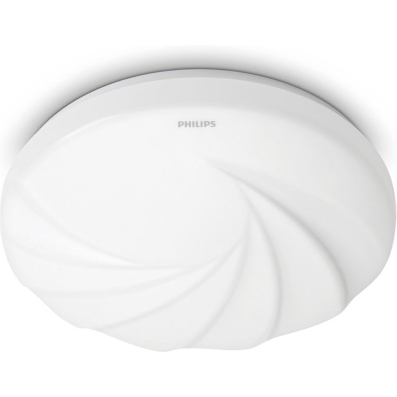 11,95 € Envío gratis | Plafón de interior Philips CL202 6W Forma Redonda Ø 22 cm. Cocina, baño y pasillo. Estilo sofisticado y cool. Color blanco