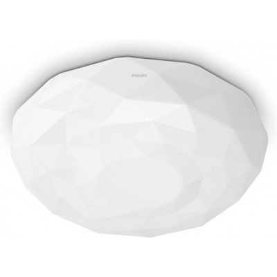 屋内シーリングライト Philips Tobal 23W 円形 形状 Ø 37 cm. ワイヤレス調光。調光可能 キッチン, バスルーム そして ホール. 洗練された そして 涼しい スタイル. 白い カラー