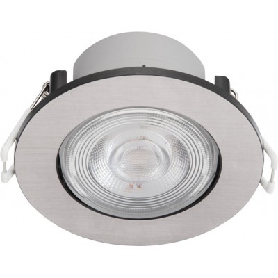 11,95 € Free Shipping | Recessed lighting Philips Taragon 4.5W Round Shape Ø 8 cm. Downlight Dining room, bedroom and lobby. Modern Style. Nickel Color