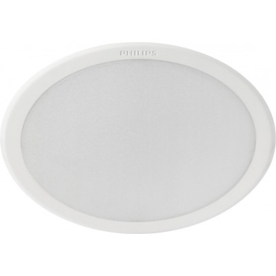 Iluminación empotrable Philips Meson 5.5W Forma Redonda Ø 9 cm. Downlight Cocina, baño y pasillo. Estilo clásico. Color blanco