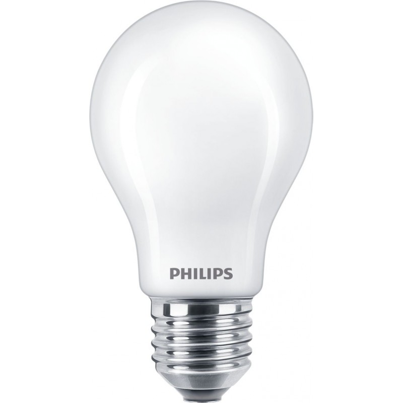 6,95 € Envio grátis | Lâmpada LED Philips LED Classic 8.5W E27 LED 4000K Luz neutra. 10×7 cm