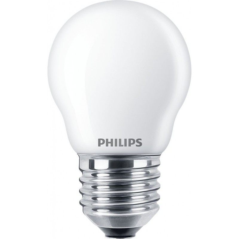 4,95 € Free Shipping | LED light bulb Philips LED Classic 4.5W E27 LED 4000K Neutral light. 8×5 cm. LED Candle Light