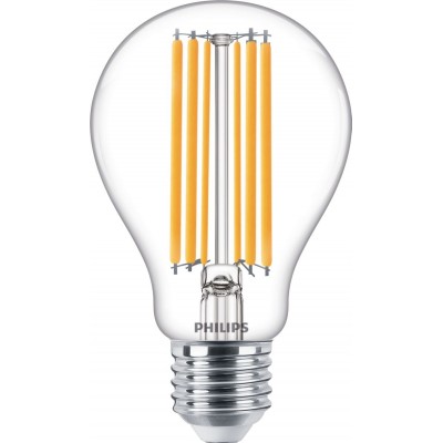 Lampadina LED Philips LED Classic 13W E27 LED 2700K Luce molto calda. 12×8 cm. Stile design