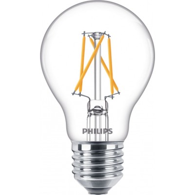 10,95 € Envio grátis | Lâmpada LED Philips LED Classic 7.5W E27 LED 2500K Luz muito quente. 10×7 cm
