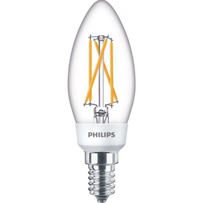 9,95 € 免费送货 | LED灯泡 Philips LED Classic 5W E14 LED 2500K 非常温暖的光. 11×5 cm
